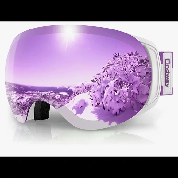 NWT Ski Goggles Pro 100% UV 400 Protection-Interchangeable Lens, MULTI COLORS